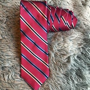 NWT Ted Baker Pink Striped Silk Tie